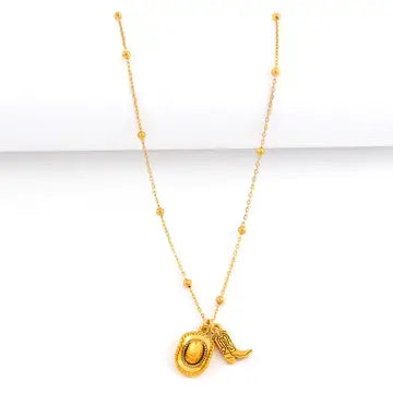 Cowboy Hat and Boot Necklace