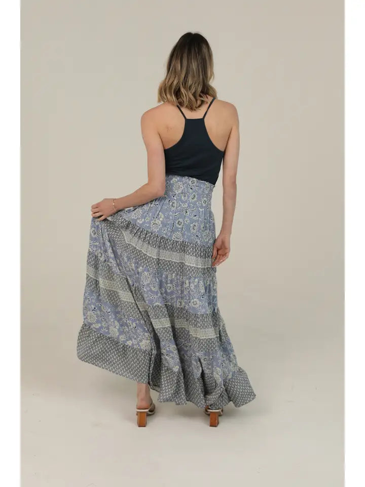 Donna Tiered Maxi Skirt