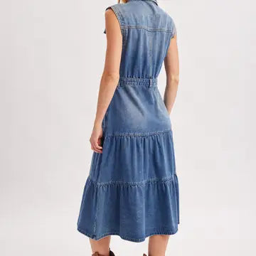 Sawyer Denim Midi Dress