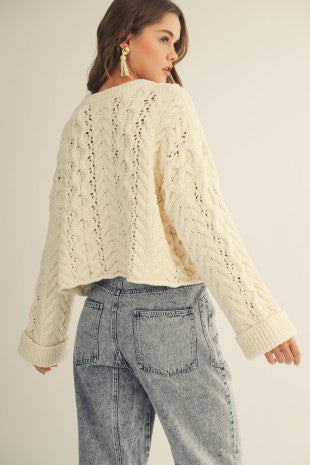 Libby Half Button Sweater