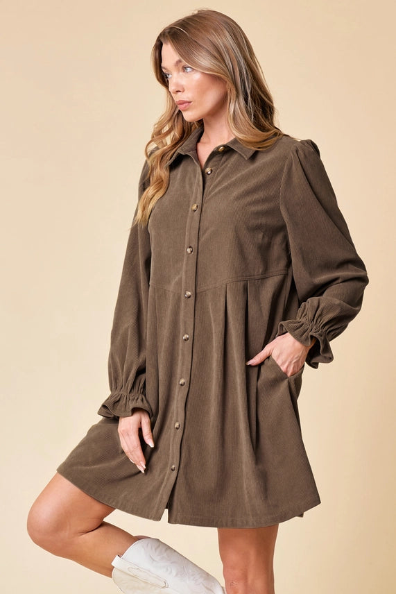 Penelope Corduroy Dress