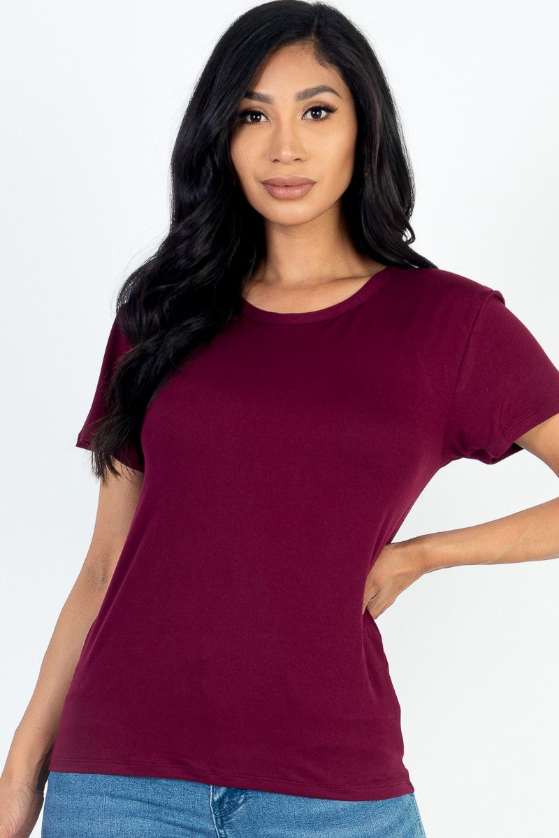 Basic T Shirt Short Sleeved