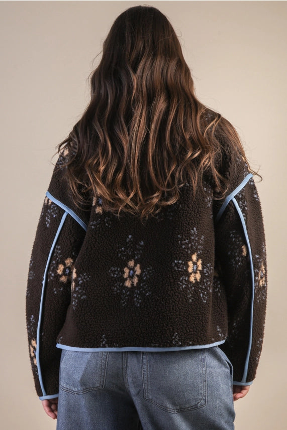Blair Floral Fleece Jacket