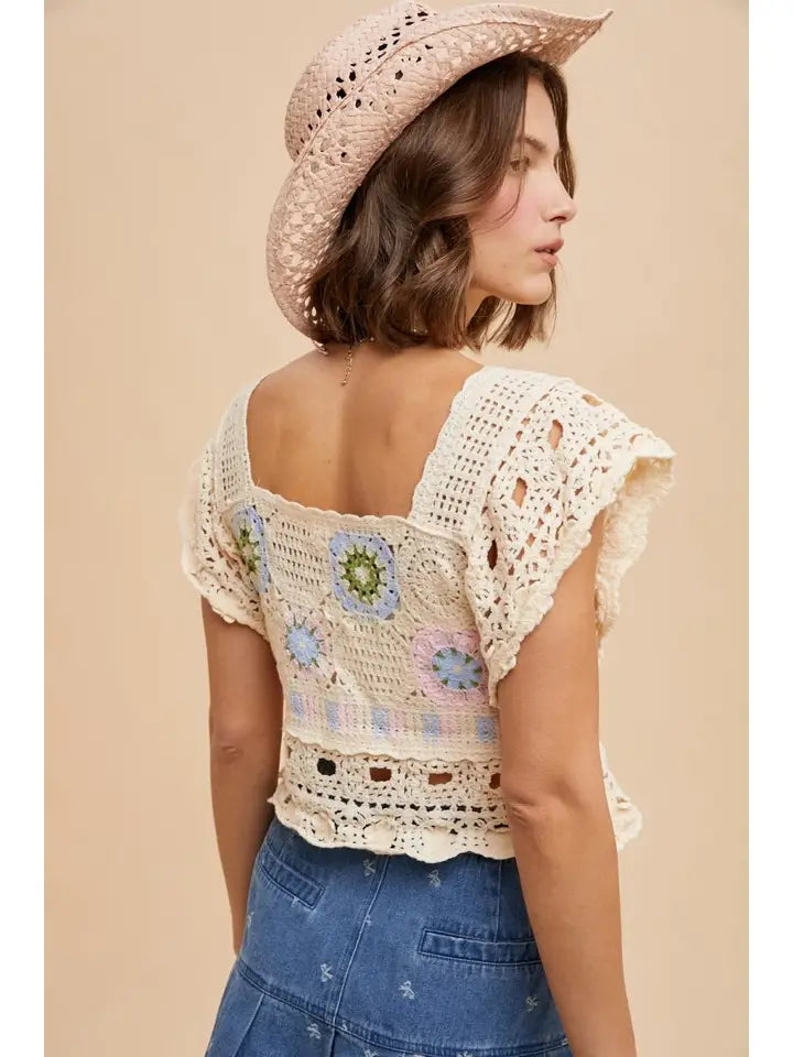 Mallory Crochet Sweater