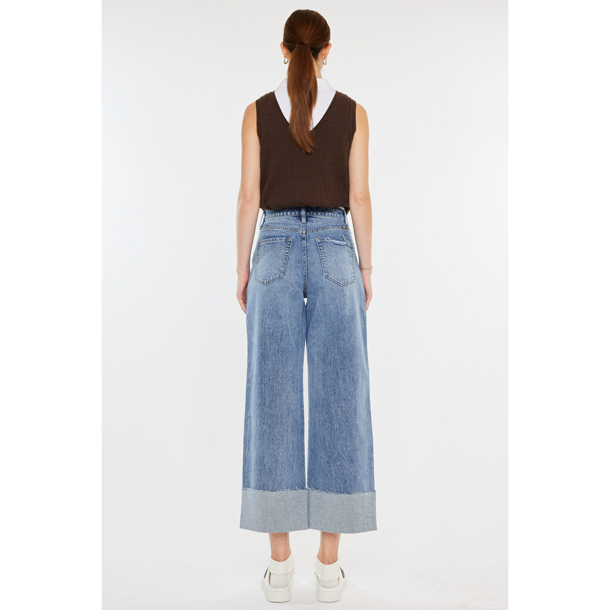 Stevie 90's Cropped Cuffed Jeans