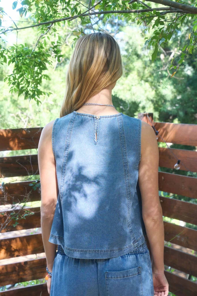 Jordan Denim Top