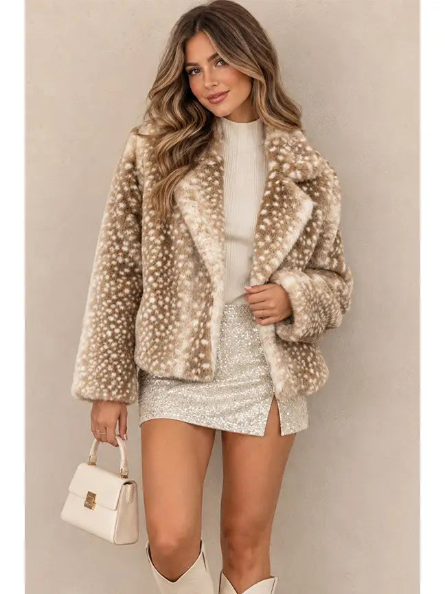 Fawny Animal Print Jacket