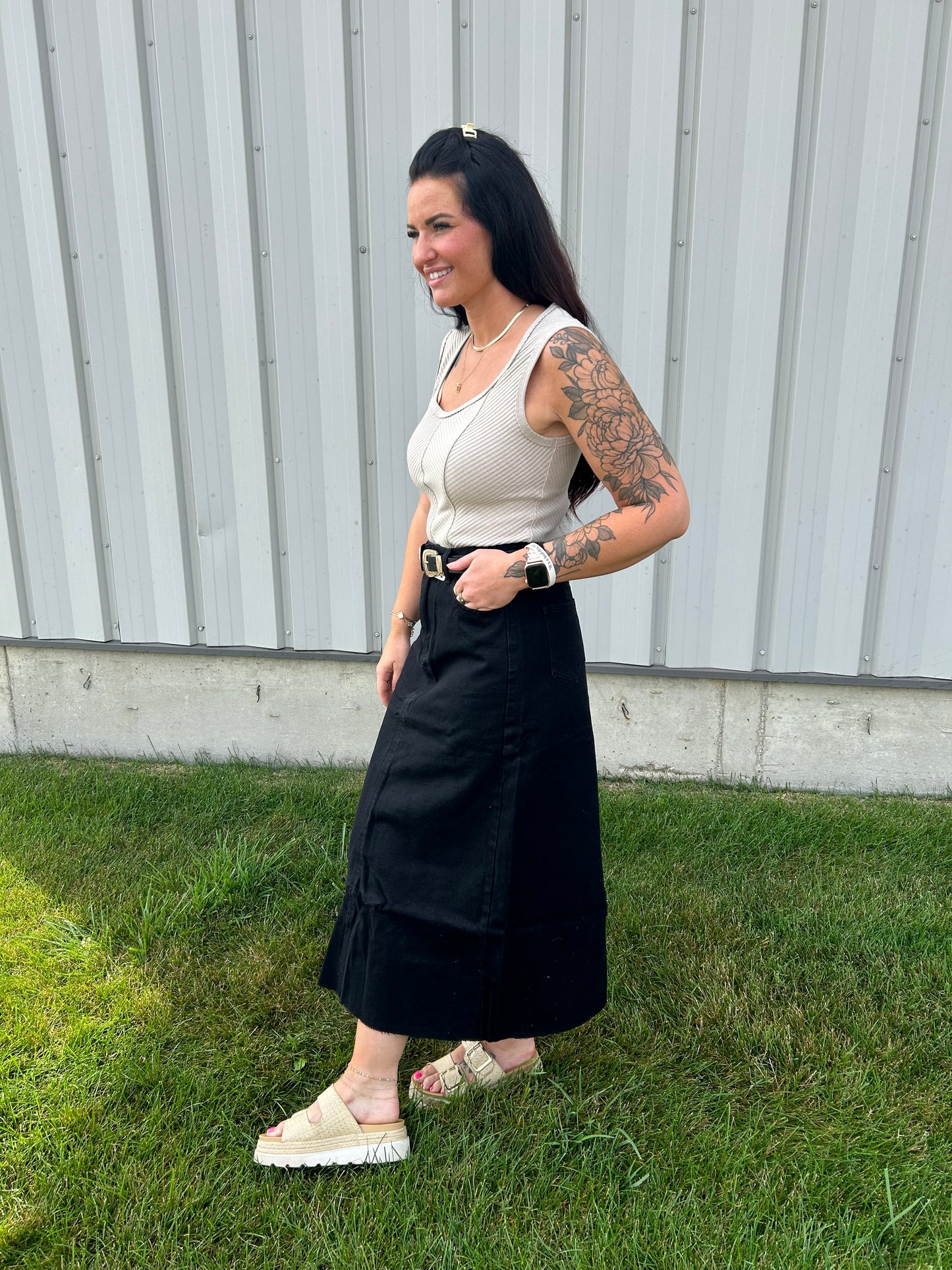 Bexley Midi Denim Skirt