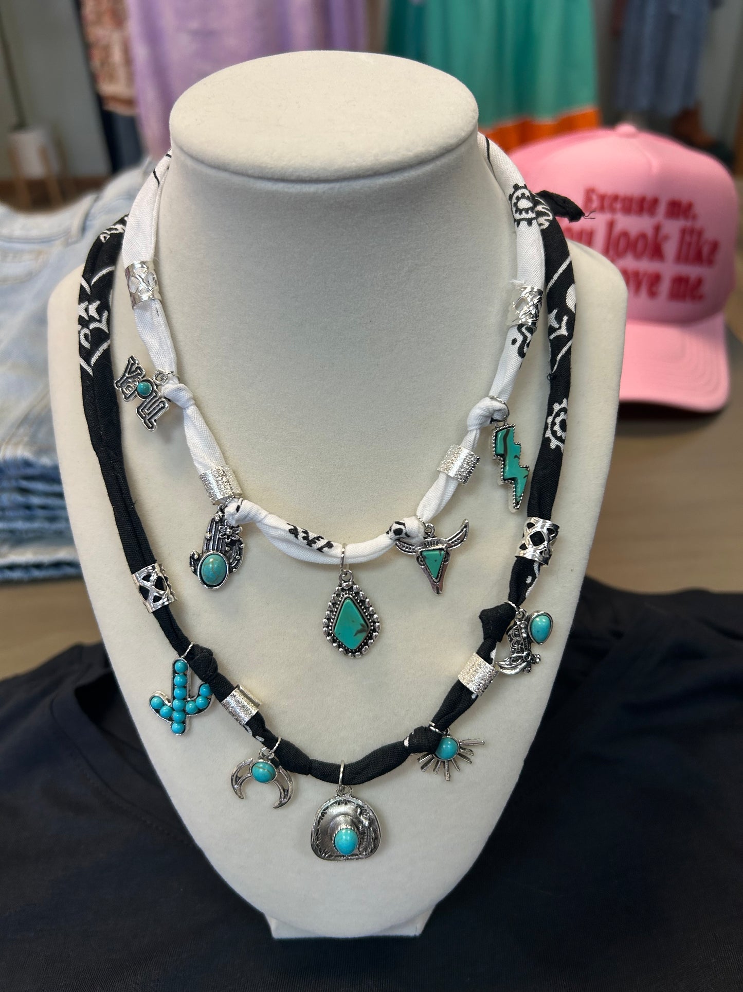 Bandana Western Charm Necklaces