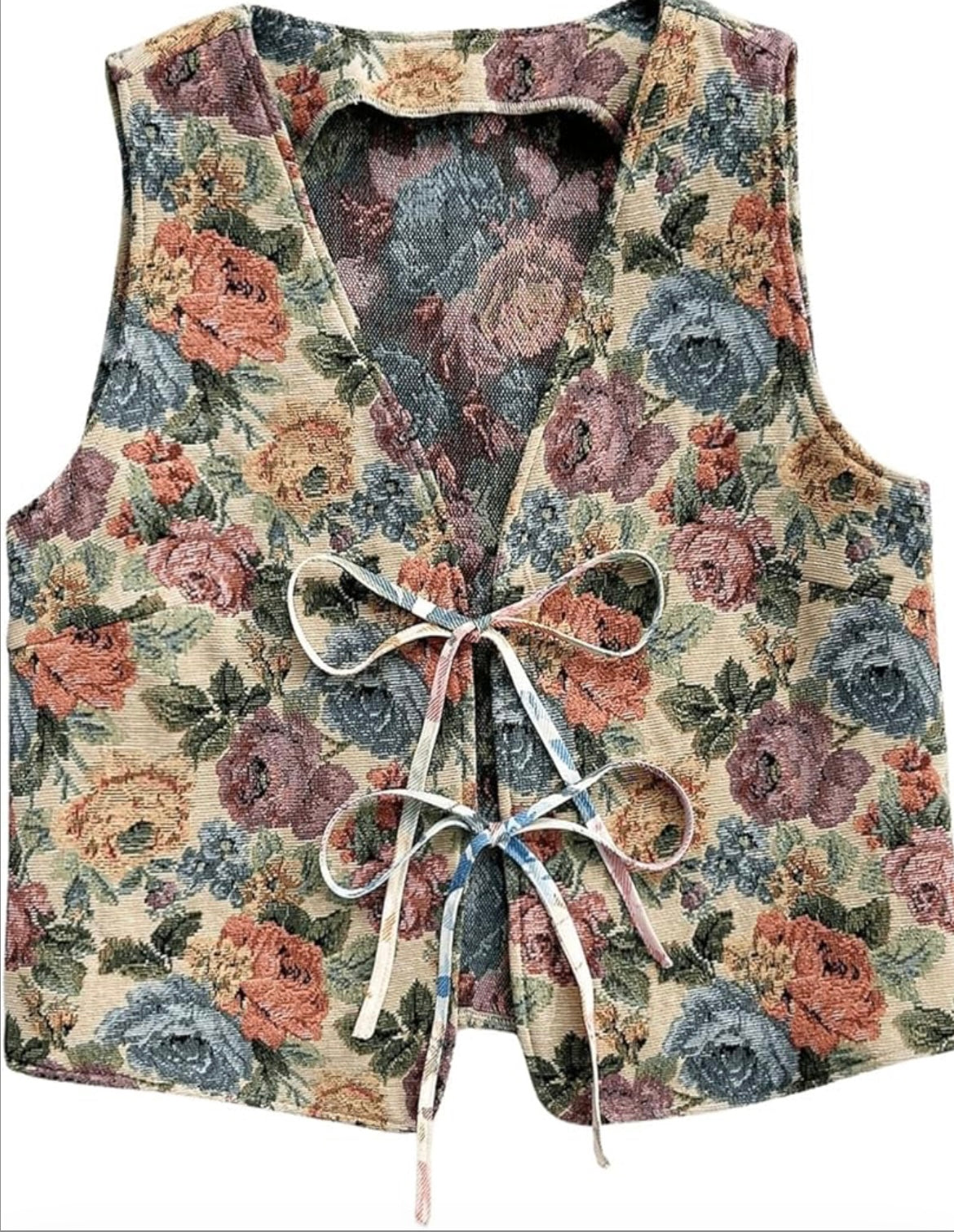 Evelyn Vintage Tapestry Vest