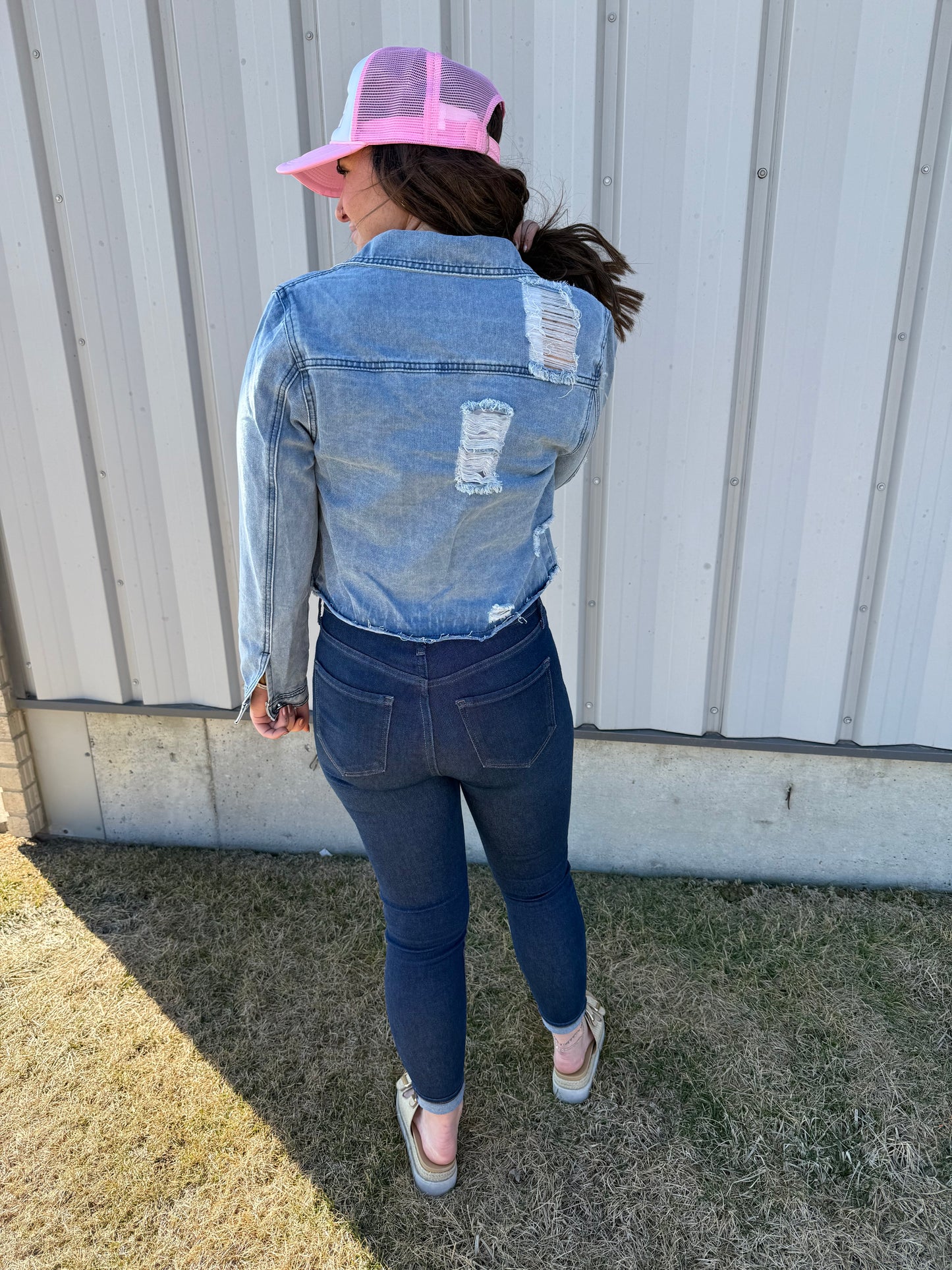 Penney Cropped Denim Jacket