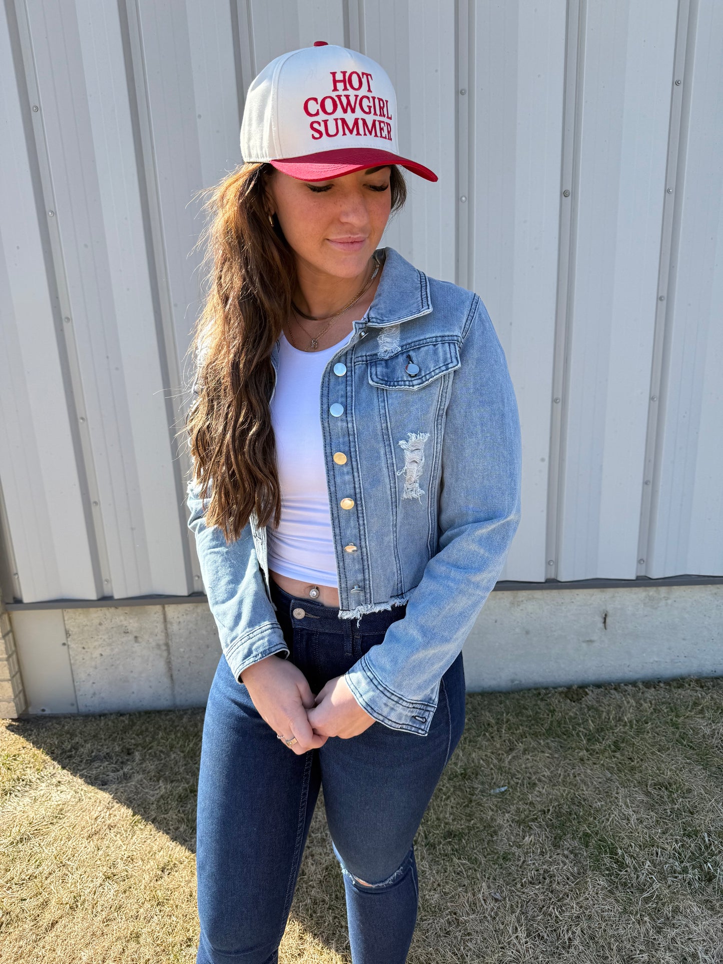 Penney Cropped Denim Jacket