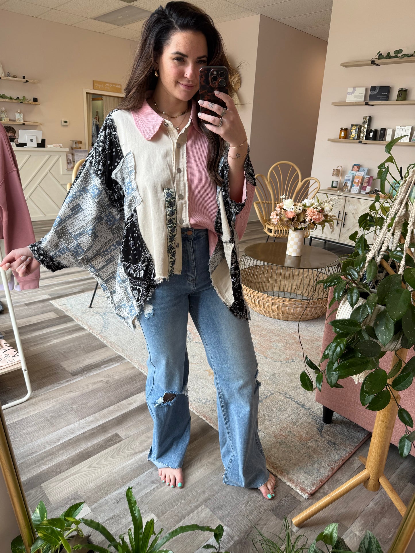 Gracie Button Up Top