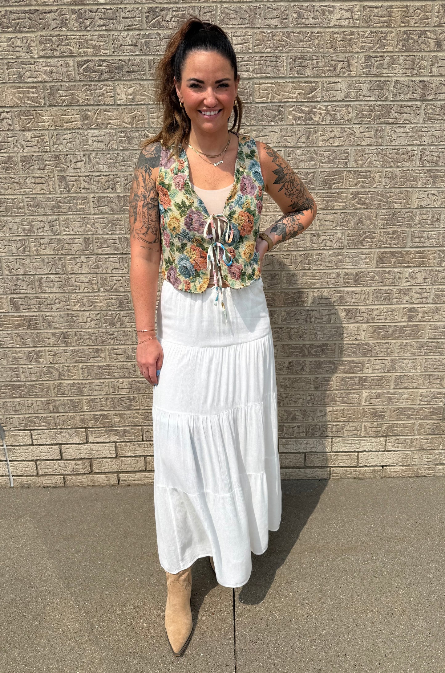 Evelyn Vintage Tapestry Vest