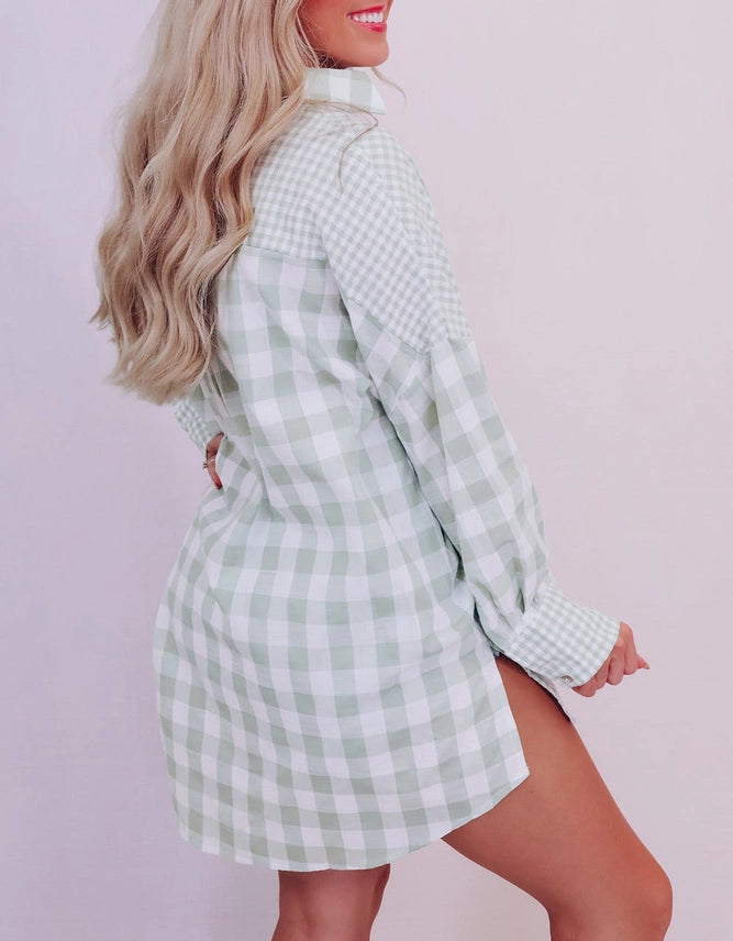 Piper Checked Button Front Shirt