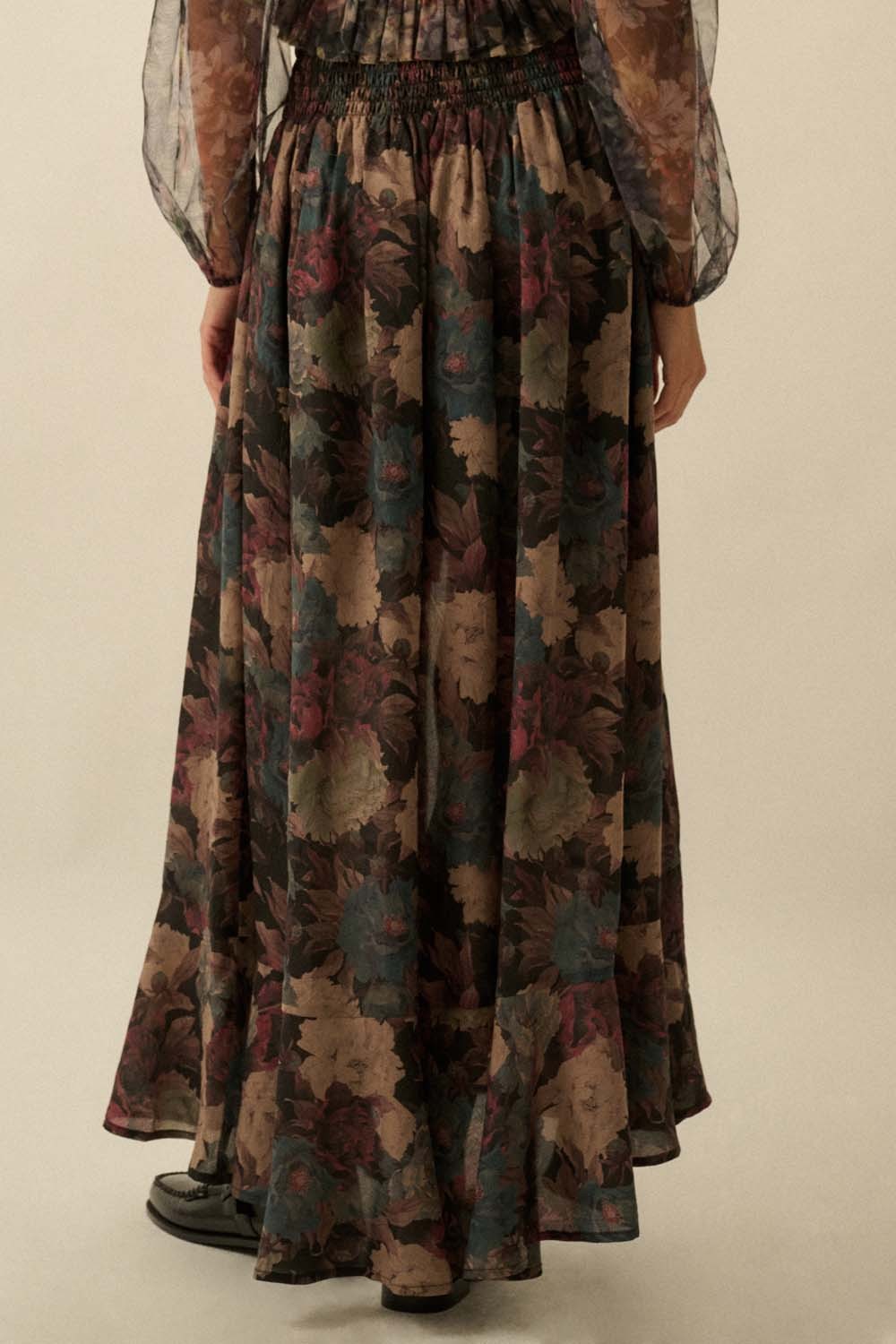 Lane Floral Maxi Skirt