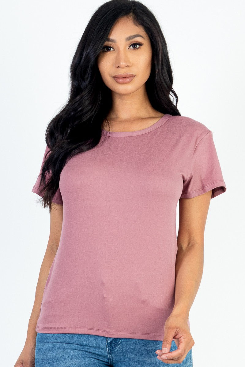Basic T Shirt Short Sleeved