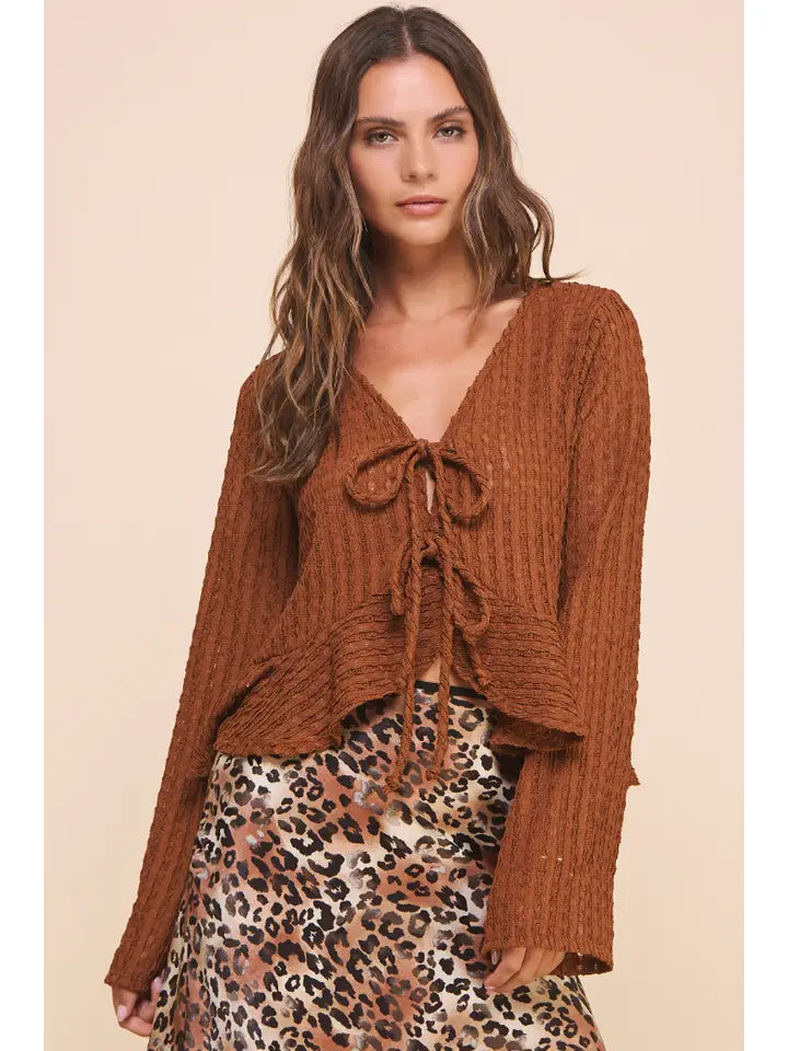 Celeste Ruffled Tie Top