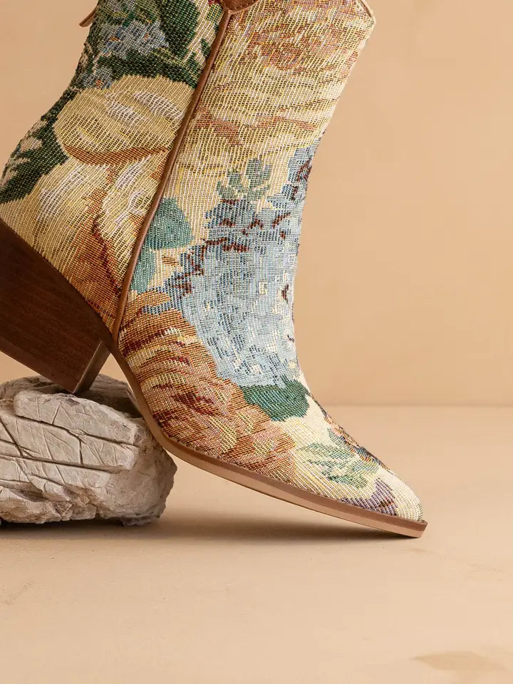 Kaiya Vintage Floral Western Boot