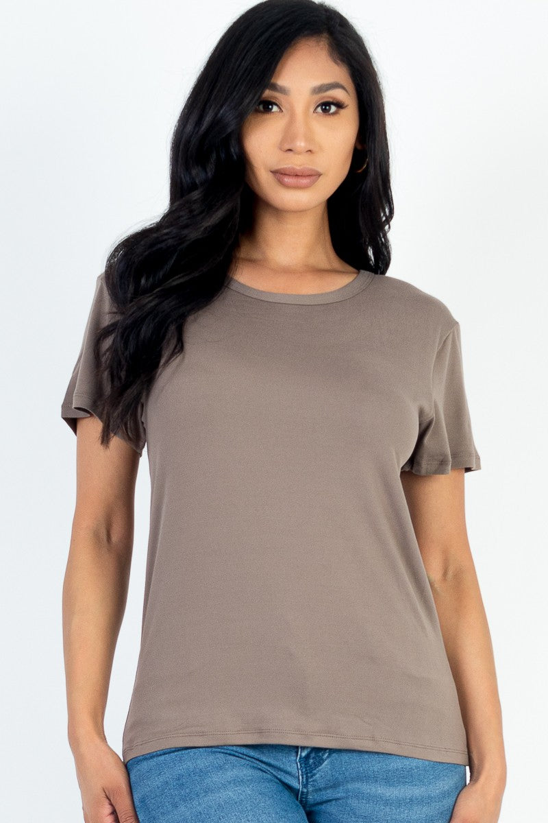 Basic T Shirt Short Sleeved