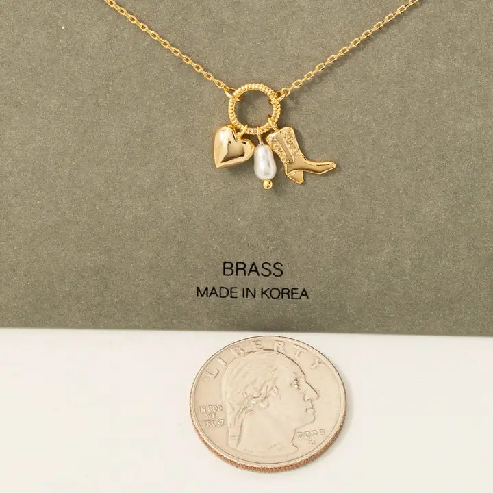 Western Charm Ring Necklace