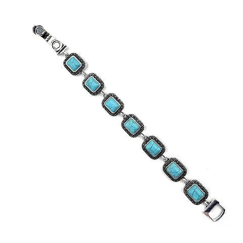 Western Turquoise Link Bracelet