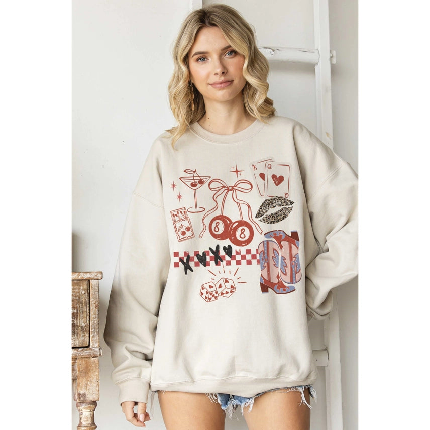Rosie Y2K Country Collage Sweatshirt