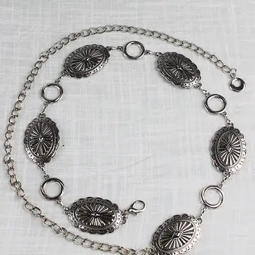 Oval and Round Vintage Chain Belt