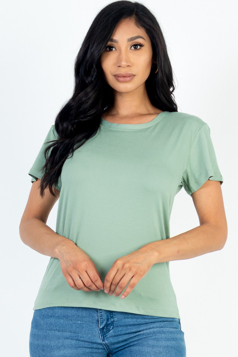 Basic T Shirt Short Sleeved