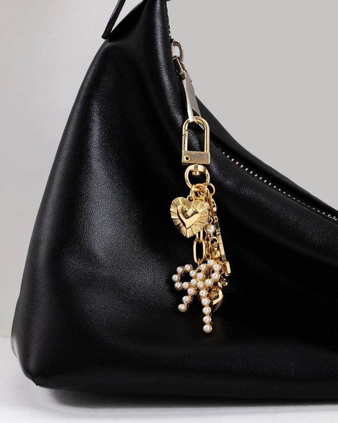 Hearts and Bow Purse Charms