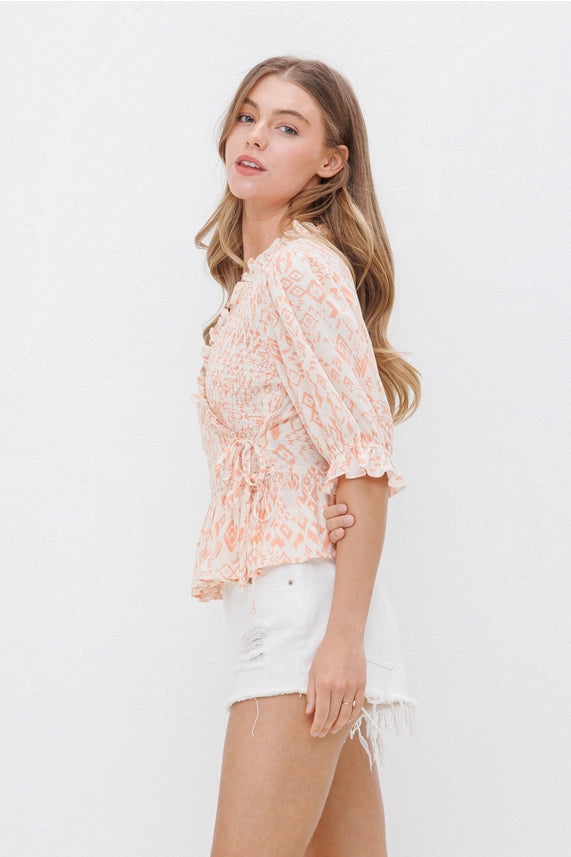 Carmen Aztec Wrap Top
