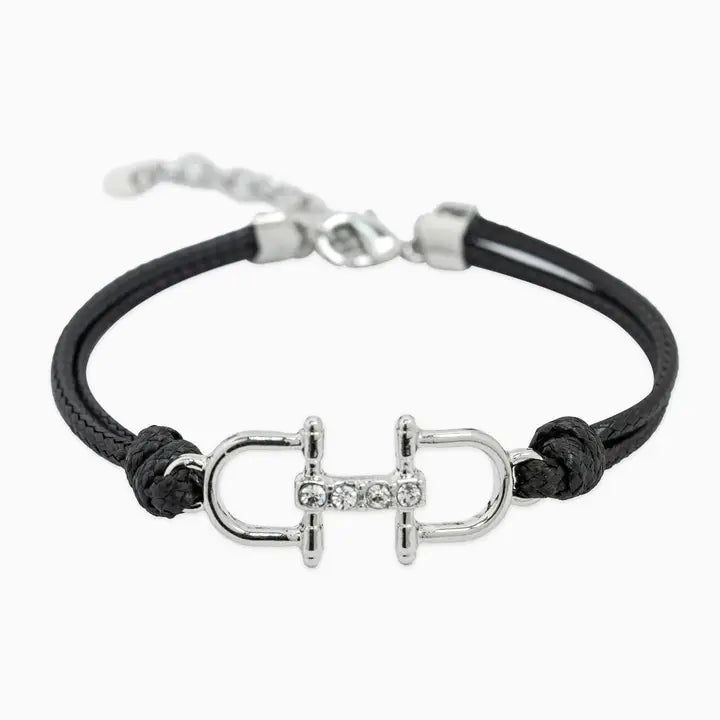 Double Horsebit Cord Bracelet