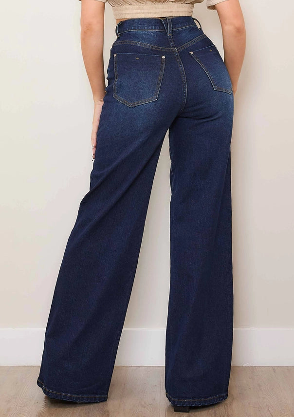 Zoey Super High Waist Wide leg Jean