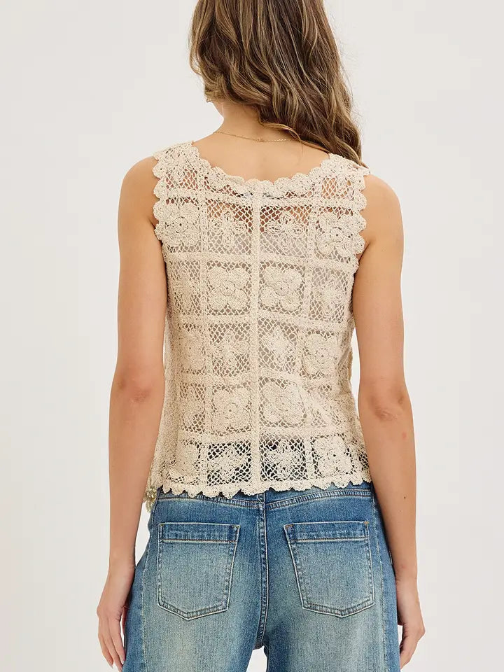 Marlowe Crochet Vest