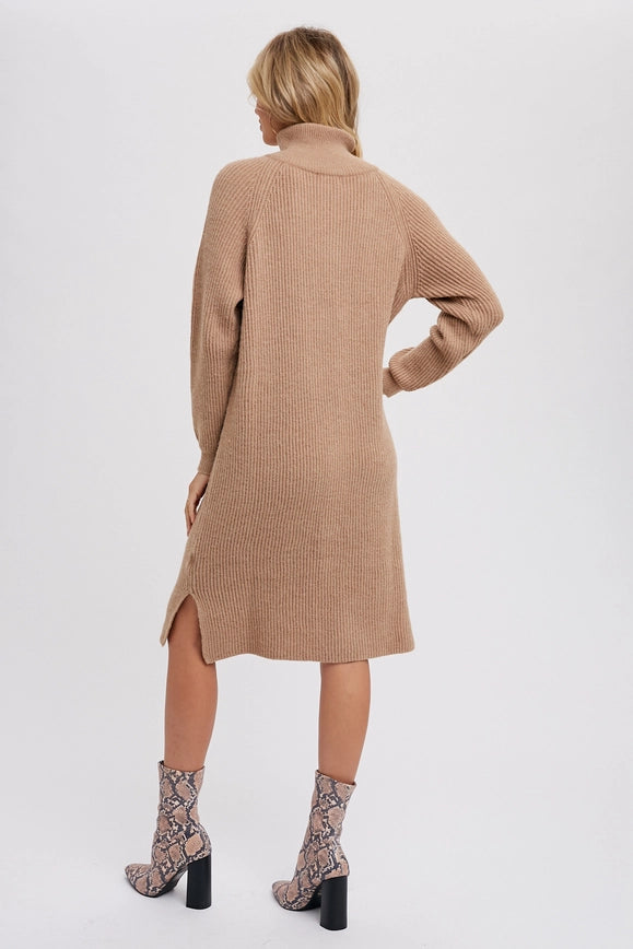 Brynn 1/4 Zip Sweater Dress