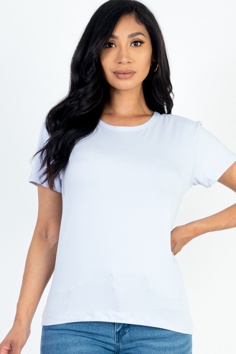 Basic T Shirt Short Sleeved