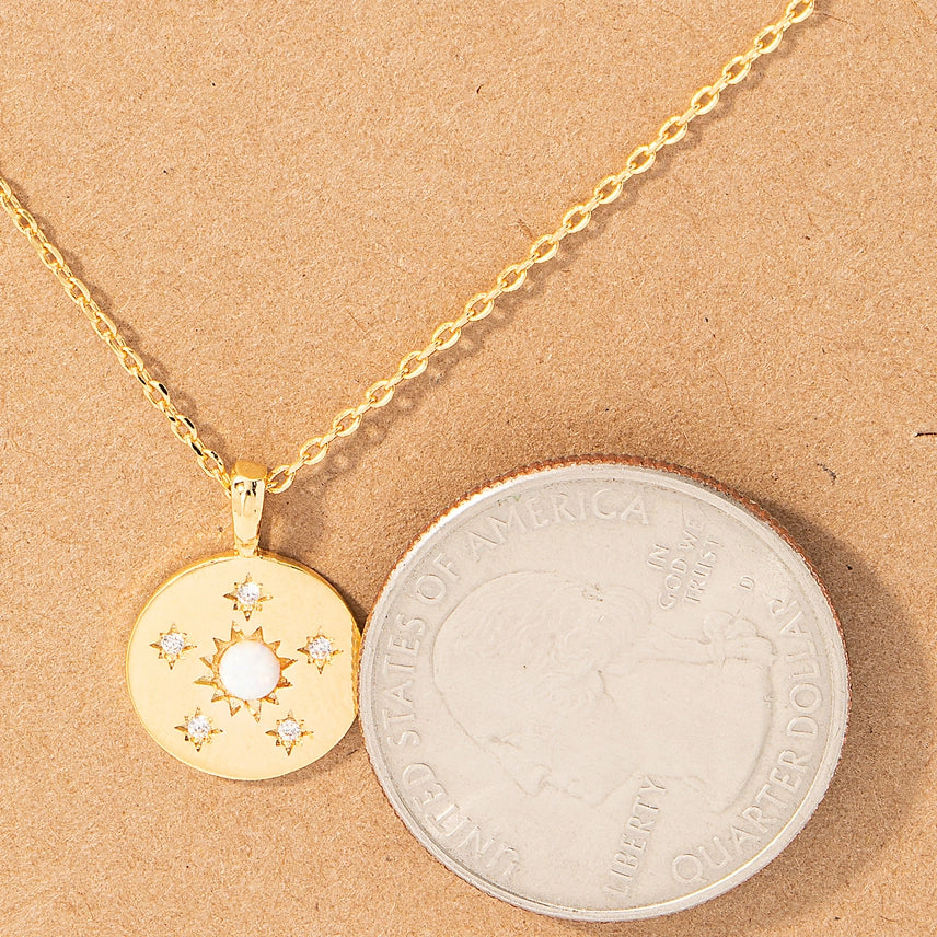 Opal Star Pendant