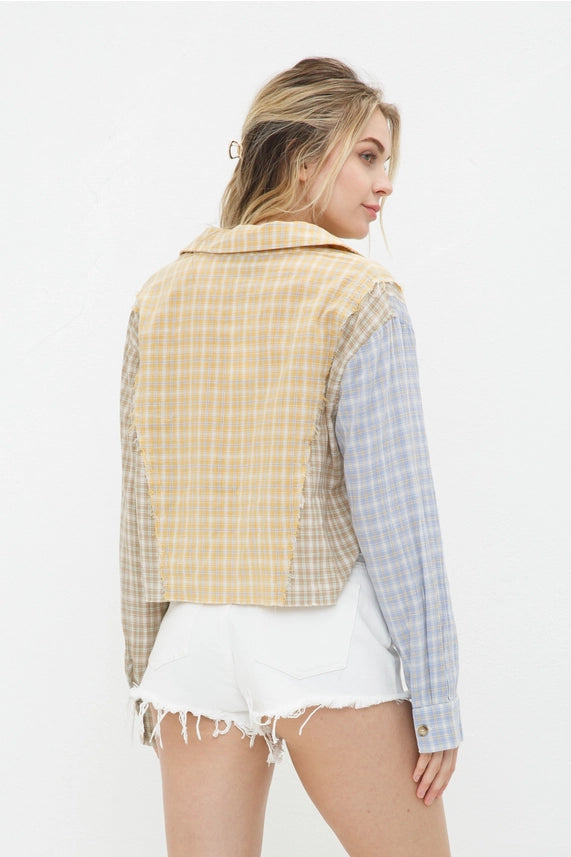 Morgan Mixed Plaid Shirt