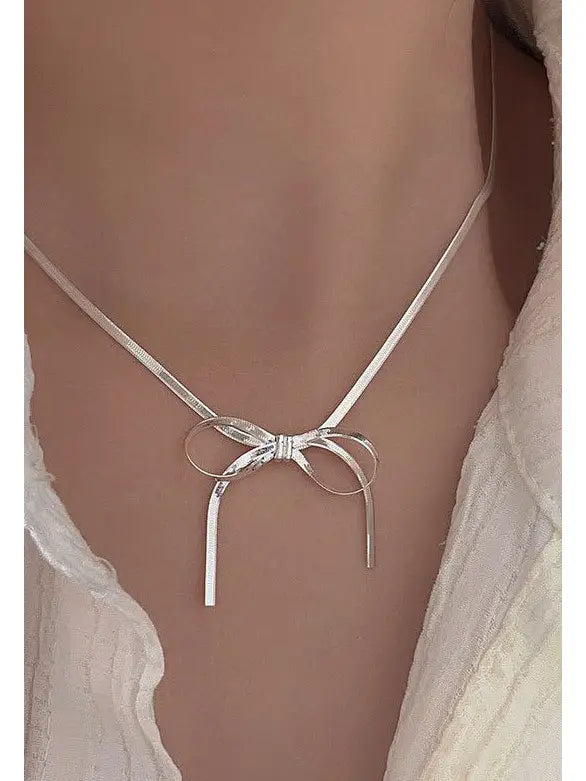Priscilla Bow Necklace