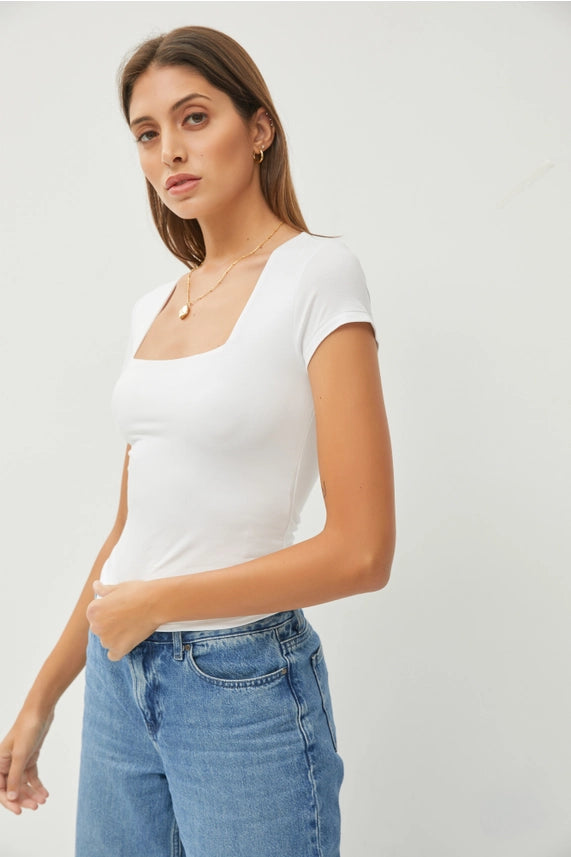 Jolie Square Neck Top