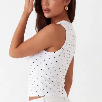 Kate Polka Dot Vest Top