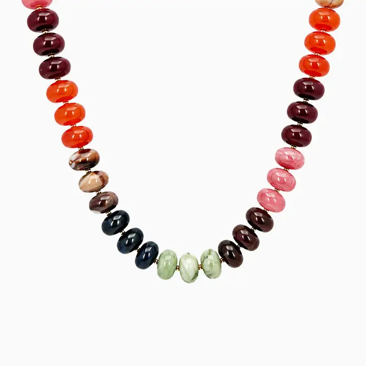 Autumn Marble Bead Necklace