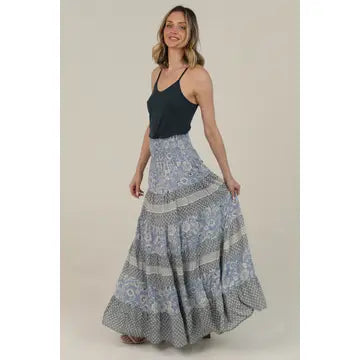 Donna Tiered Maxi Skirt