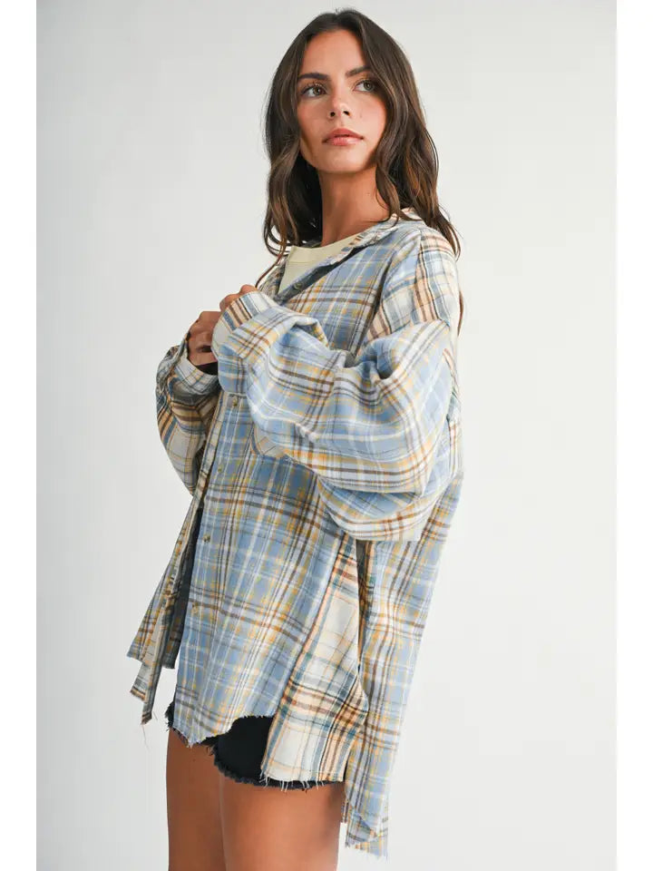 Kambrie Plaid Flannel Shirt