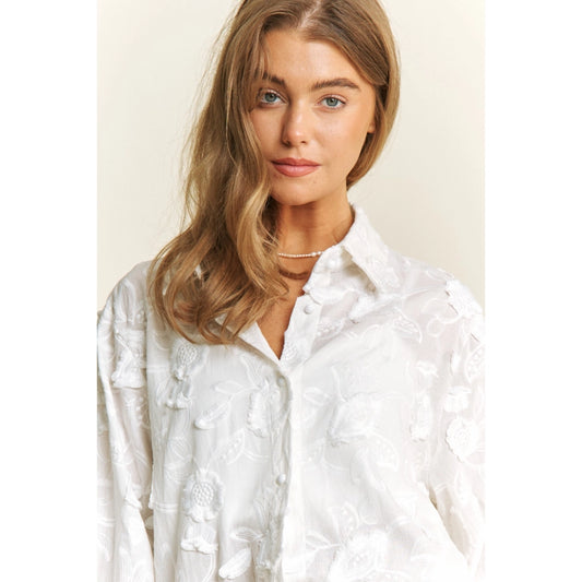 Hyacinth 3D Floral Top