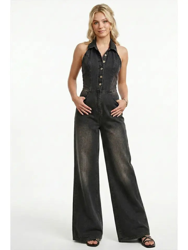 Cheyenne Denim Jumpsuit