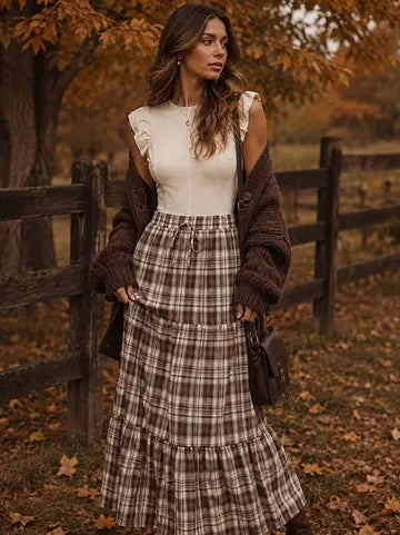 Callista Plaid Skirt