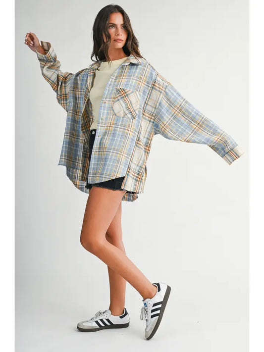 Kambrie Plaid Flannel Shirt
