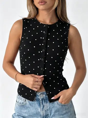 Kate Polka Dot Vest Top