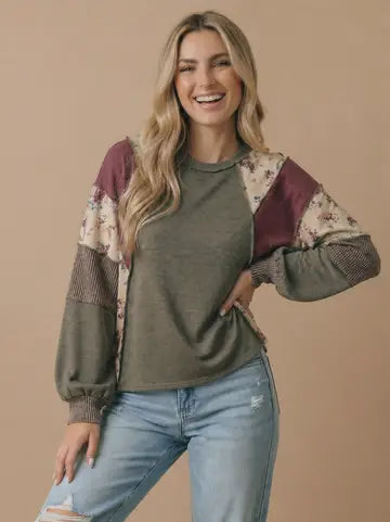 Nanette Patchwork Top